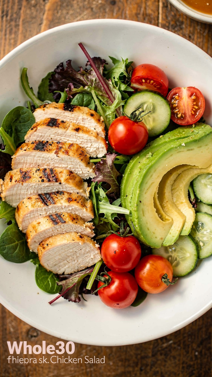 Whole30 Chicken Salad with Grapes and Pecans