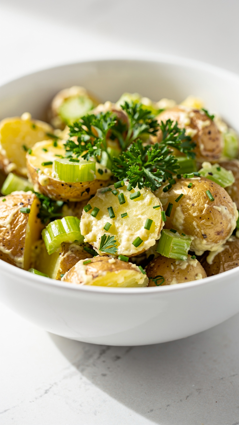 Warm Potato Salad with Homemade Dressing