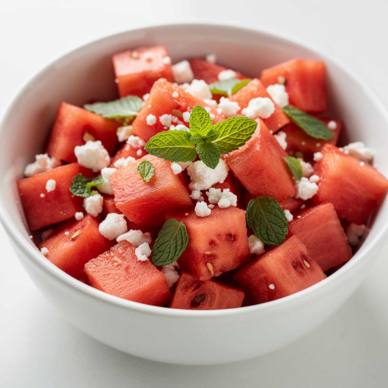 Watermelon Feta Mint Salad