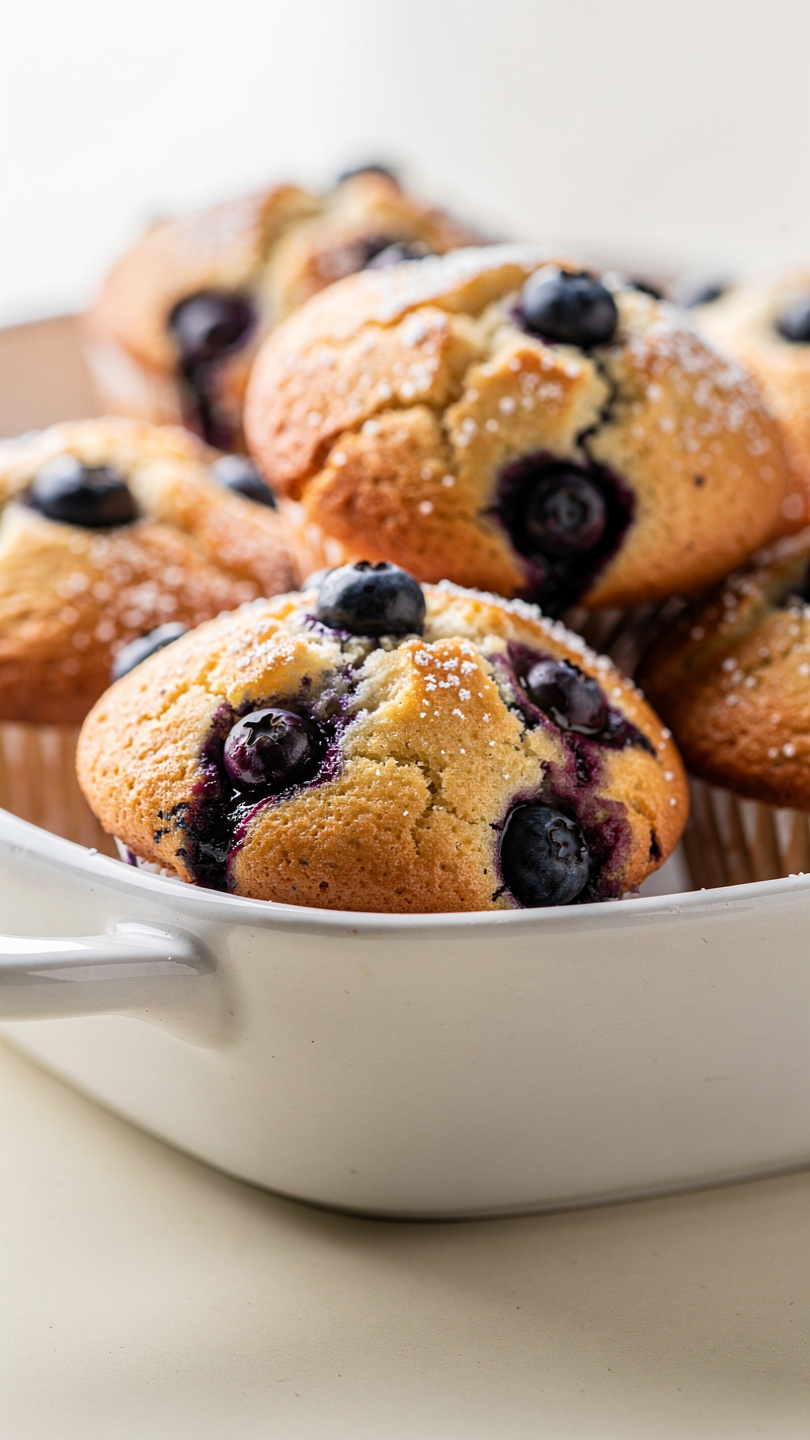Bakery Style Blueberry Muffins