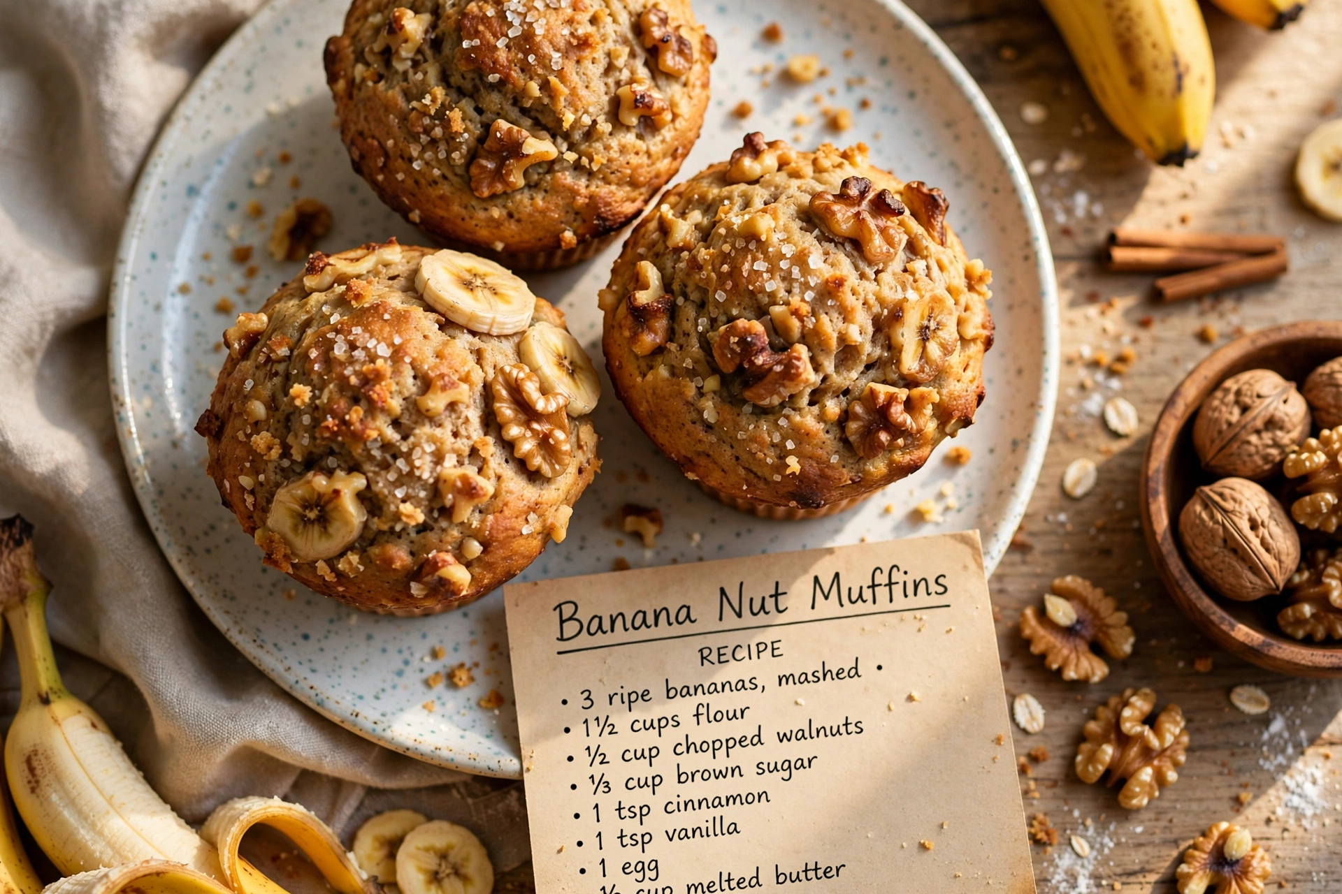 Banana Nut Muffins