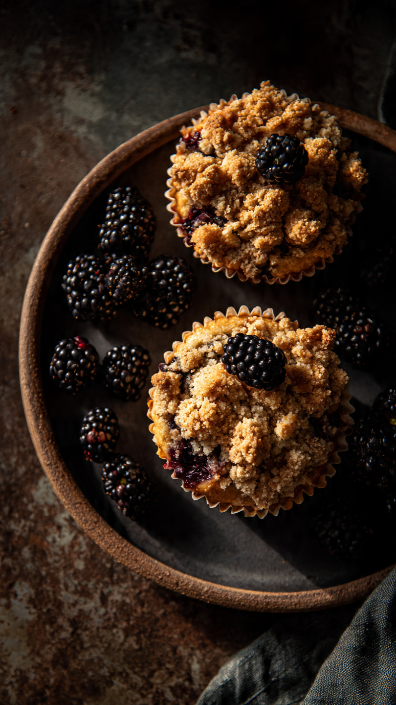 Blackberry Crumb Muffins