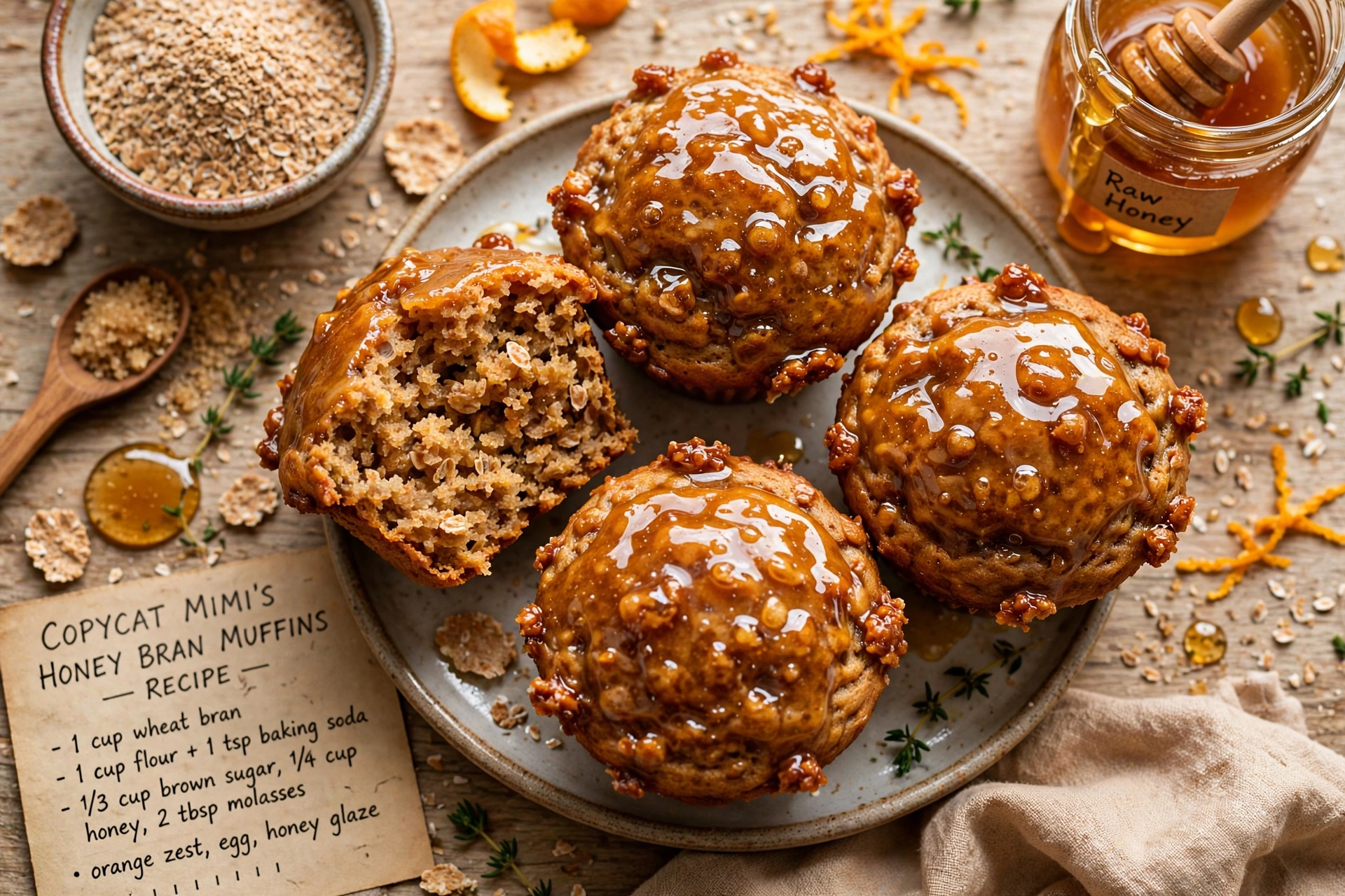 Copycat Mimi's Honey Bran Muffins