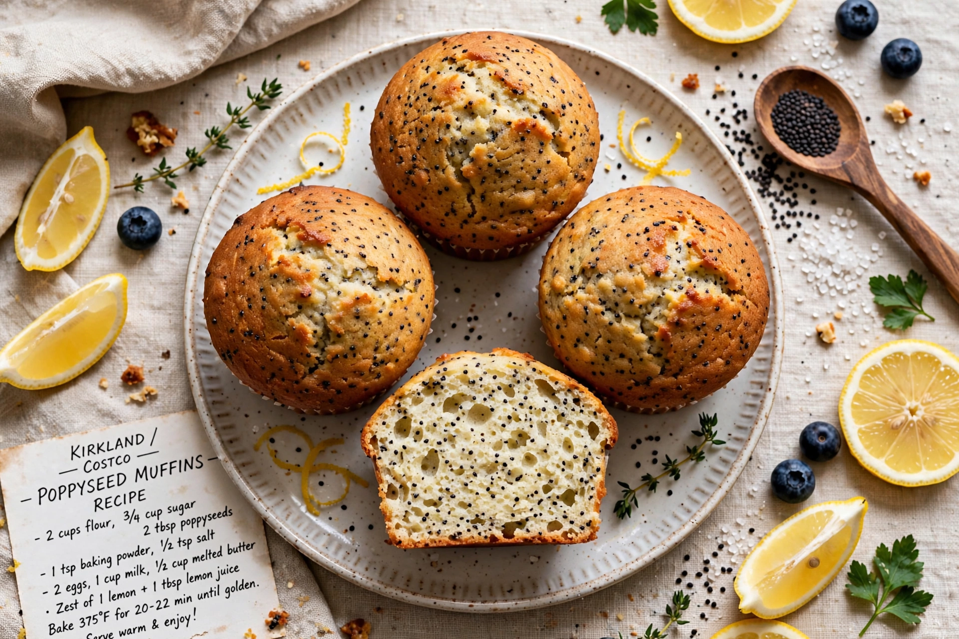Costco Poppyseed Muffins (Copycat Recipe)