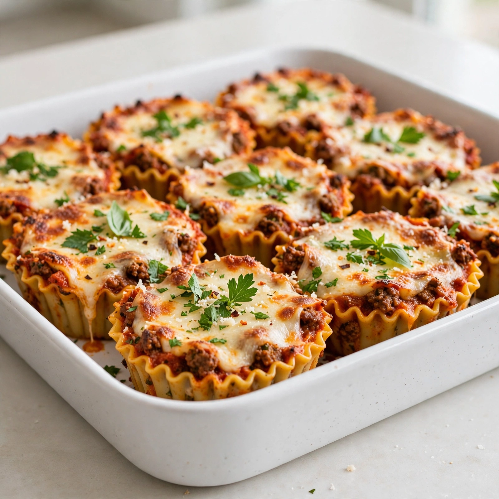 Easy Lasagna Cups