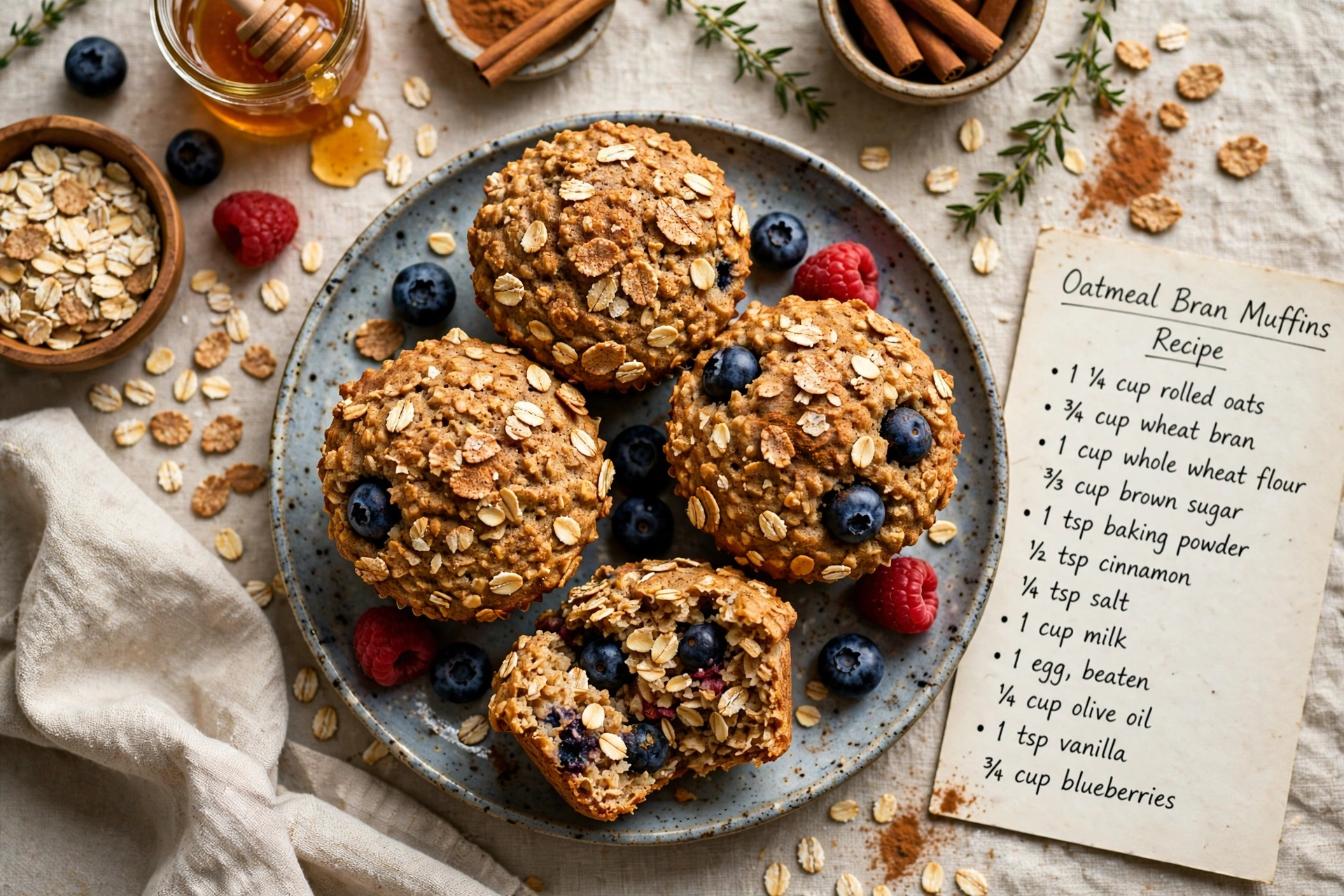 Oatmeal Bran Muffins
